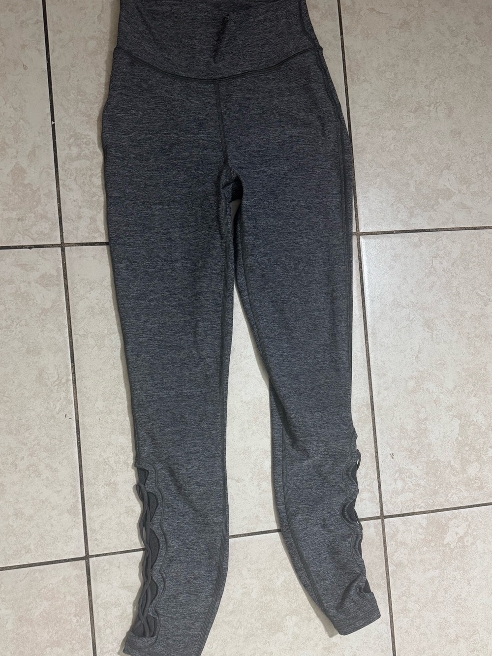 lululemon athletica Heather Gray High-Rise Leggings - Picture 3 of 5